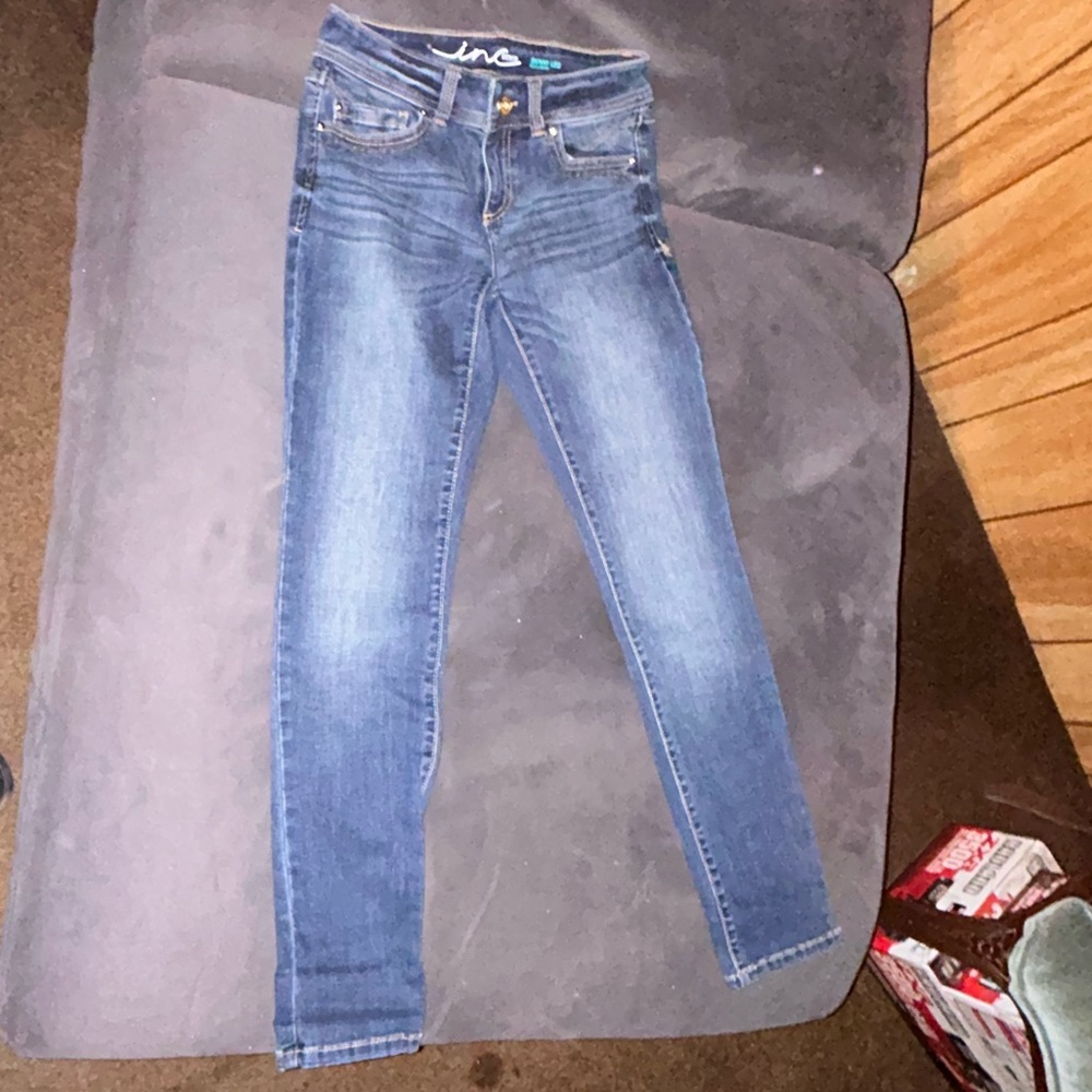 INC International Concepts Blue Skinny Jeans